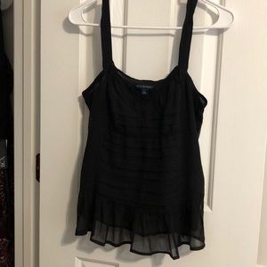 Sheer Black Tank Top